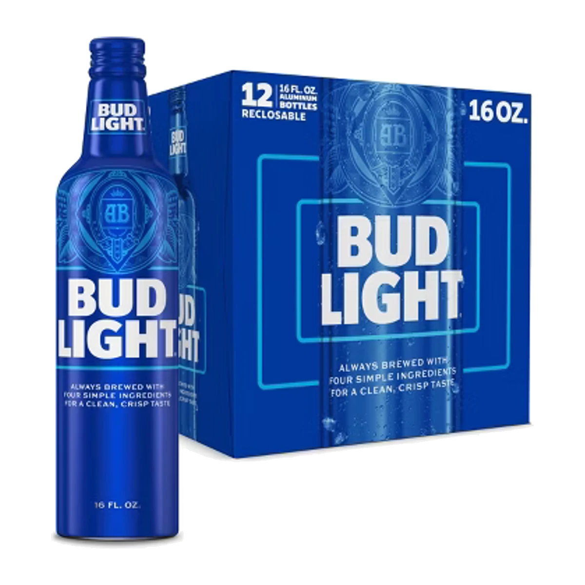 Bud Light Alum 16OZ 12PK Bottles