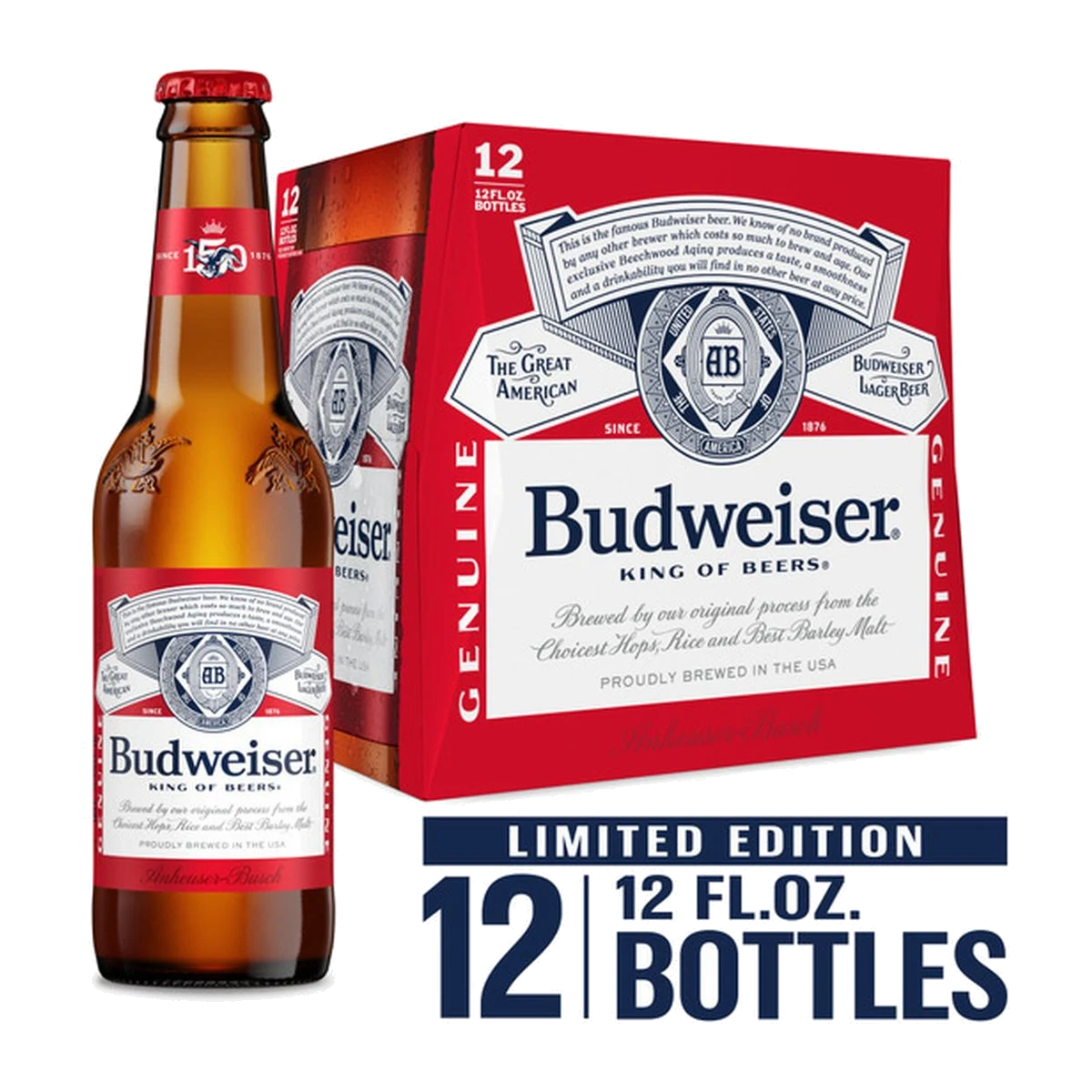 Budweiser 12OZ 12PK Bottles