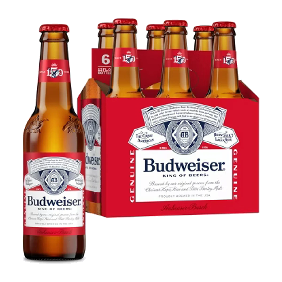 Budweiser 12OZ 6PK Bottles