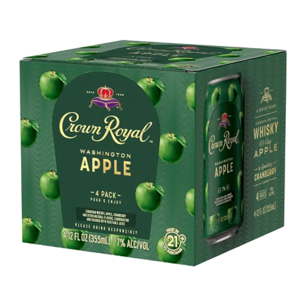 Crown Royal 4PK Apple Cans