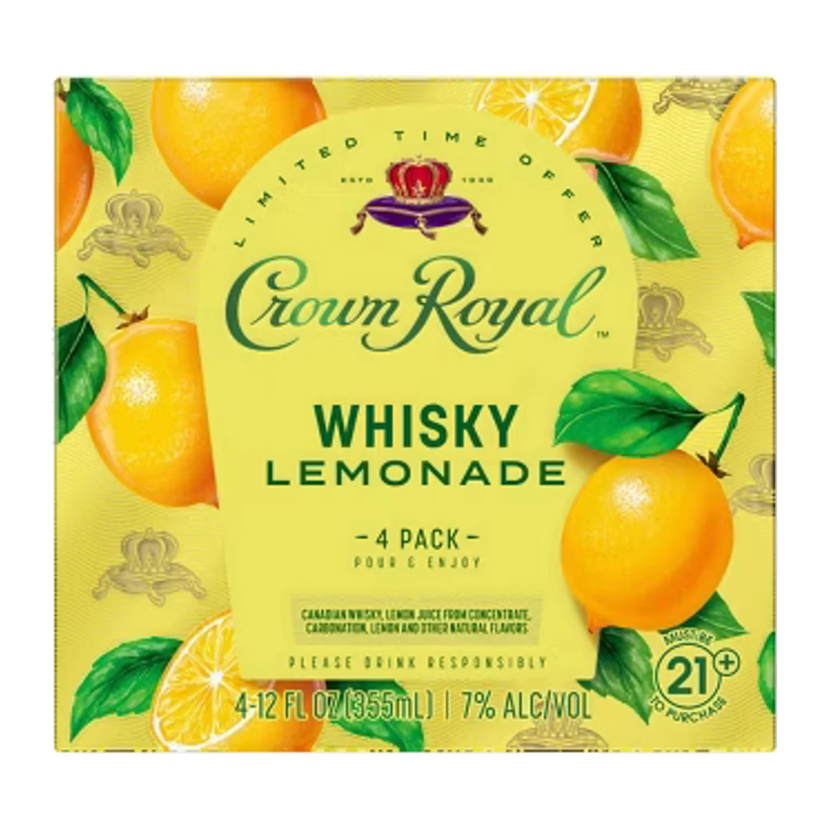Crown Royal 4PK Lemon Cans