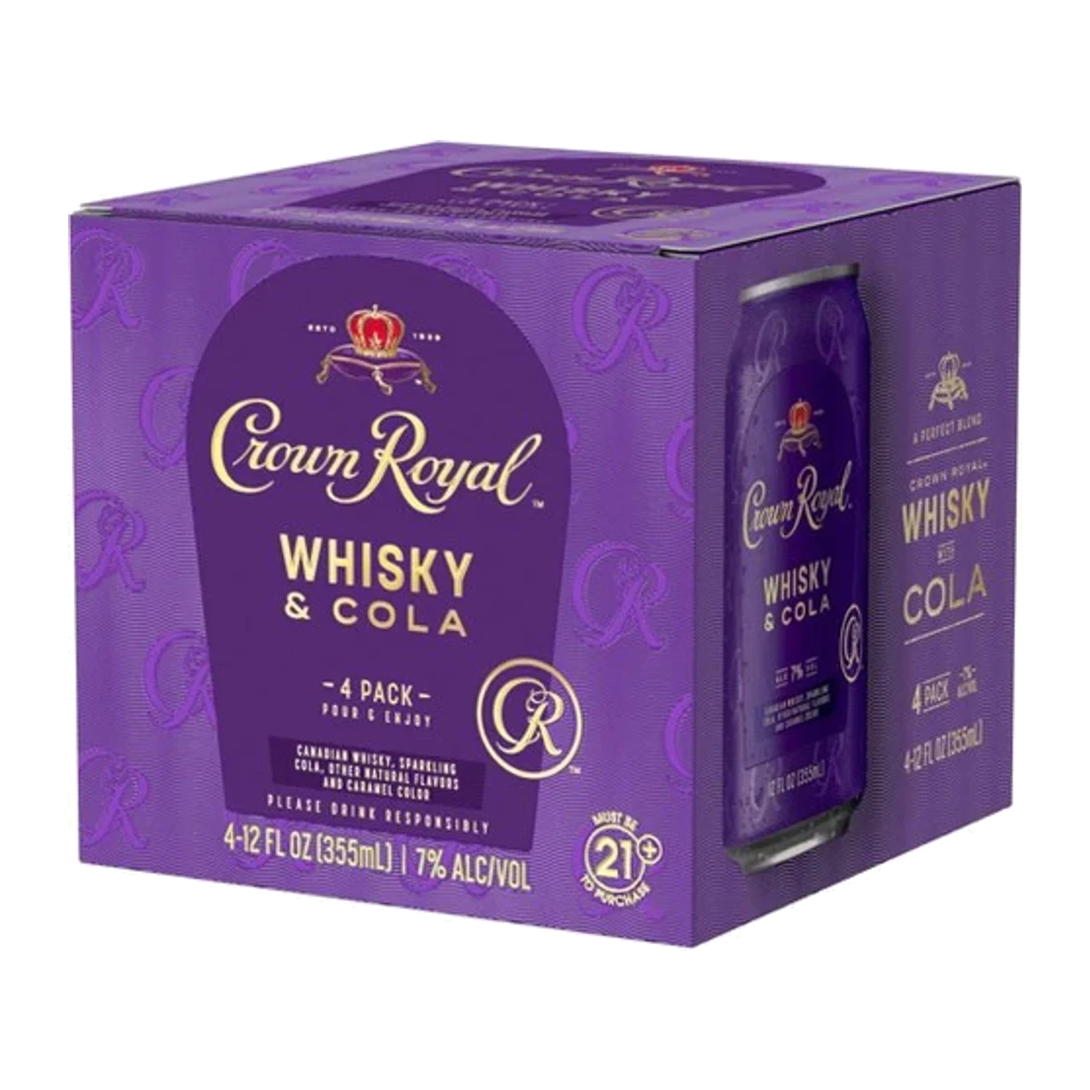 Crown Royal 4PK Whisky & Cola