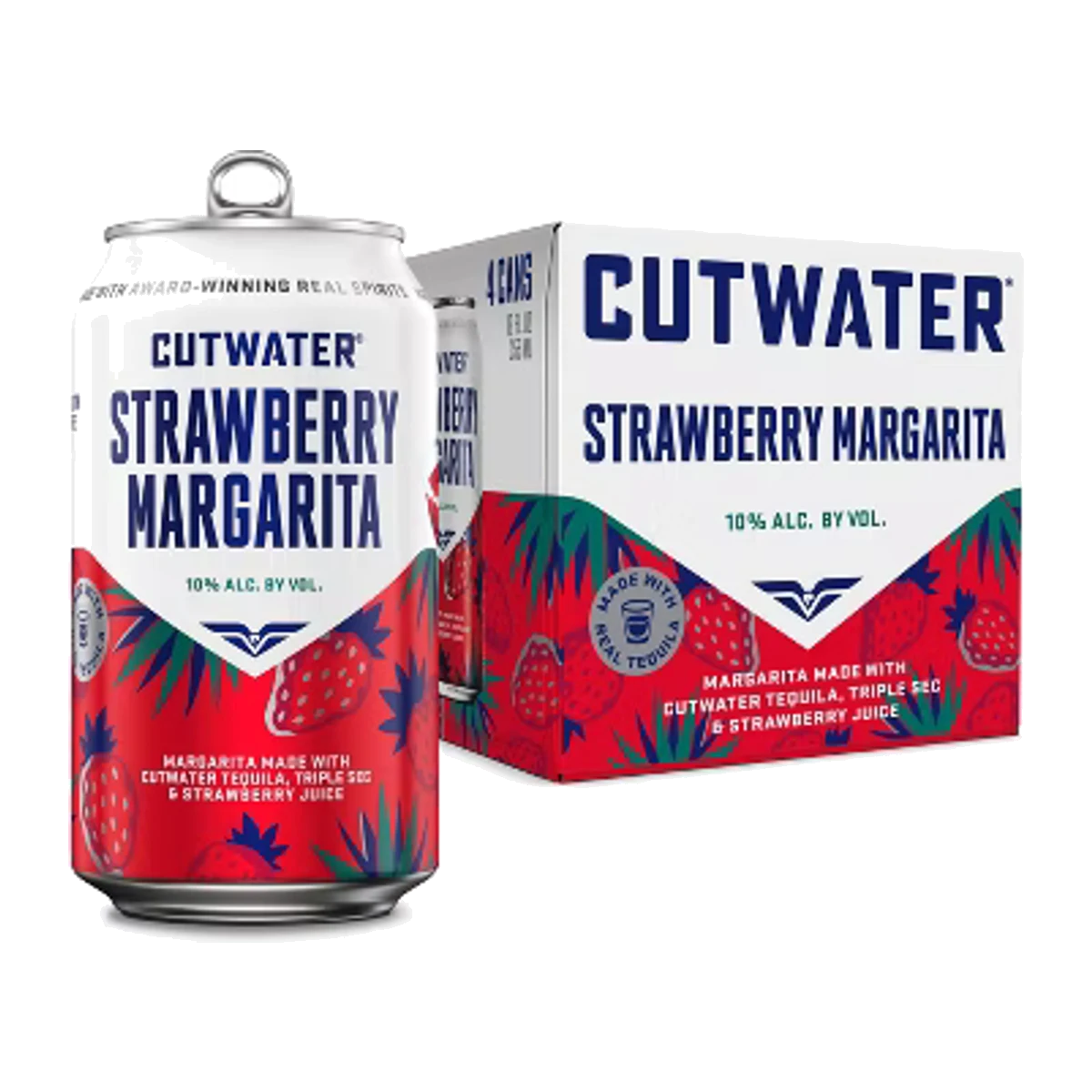 Cutwater Strawberry Margarita 4 Pk Cans