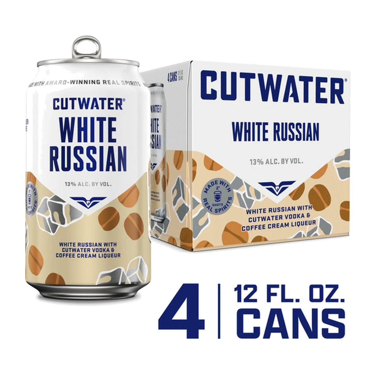 Cutwater Vodka White Russian 4 Pk Cans