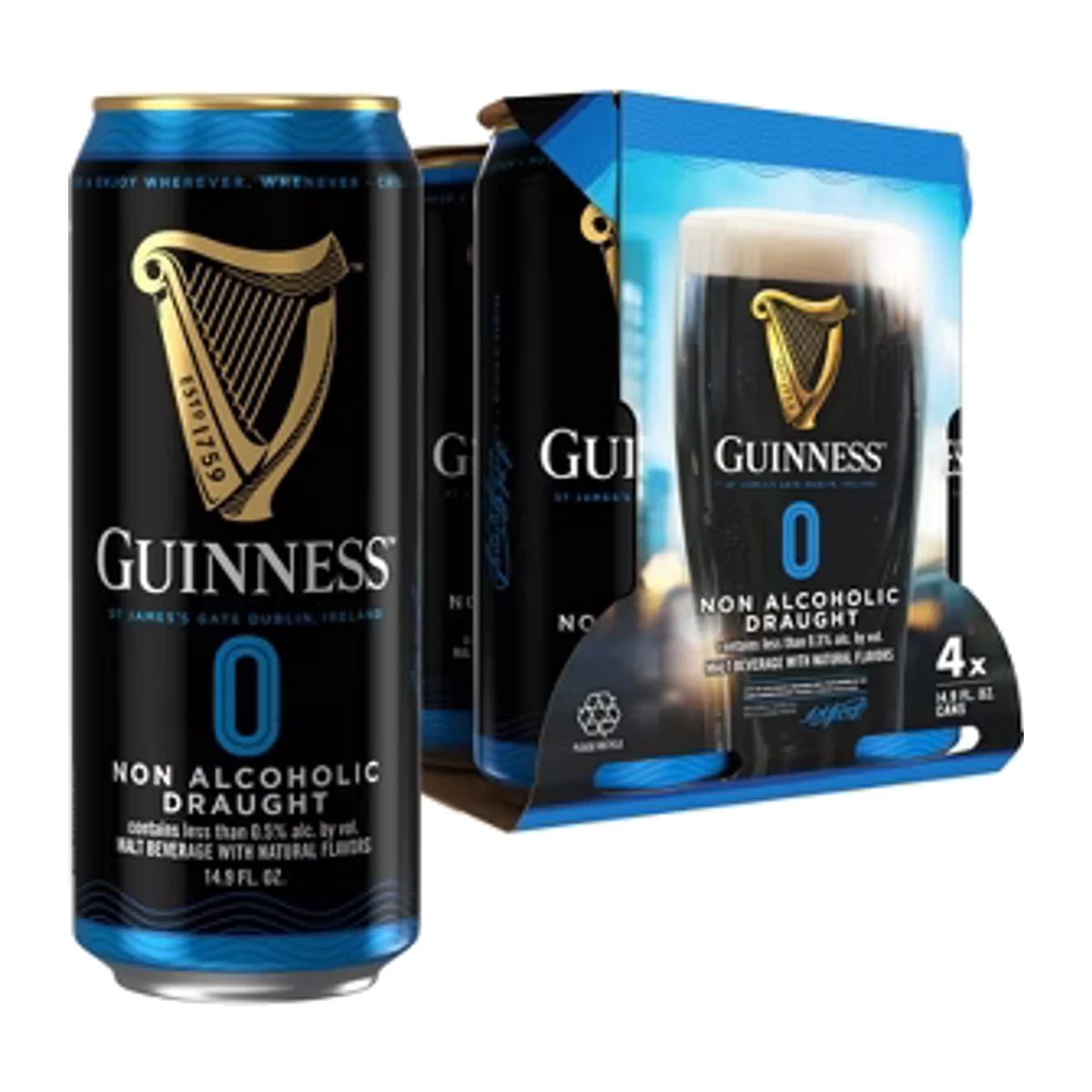 Guinness Draught Zero 4PK 14.9OZ Can