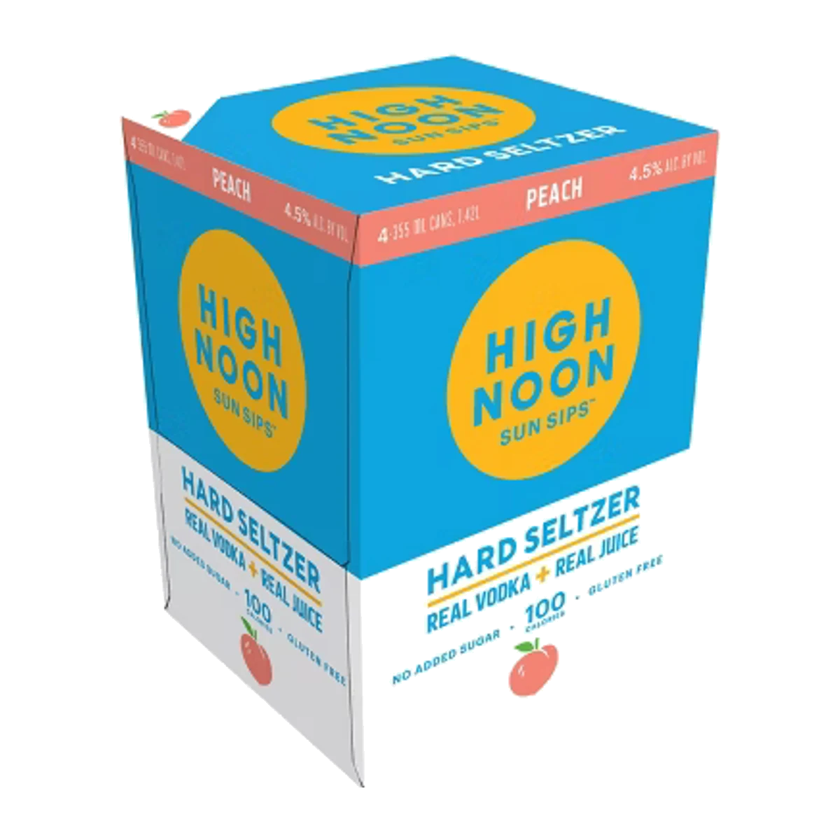 High Noon Peach 4PK Cans