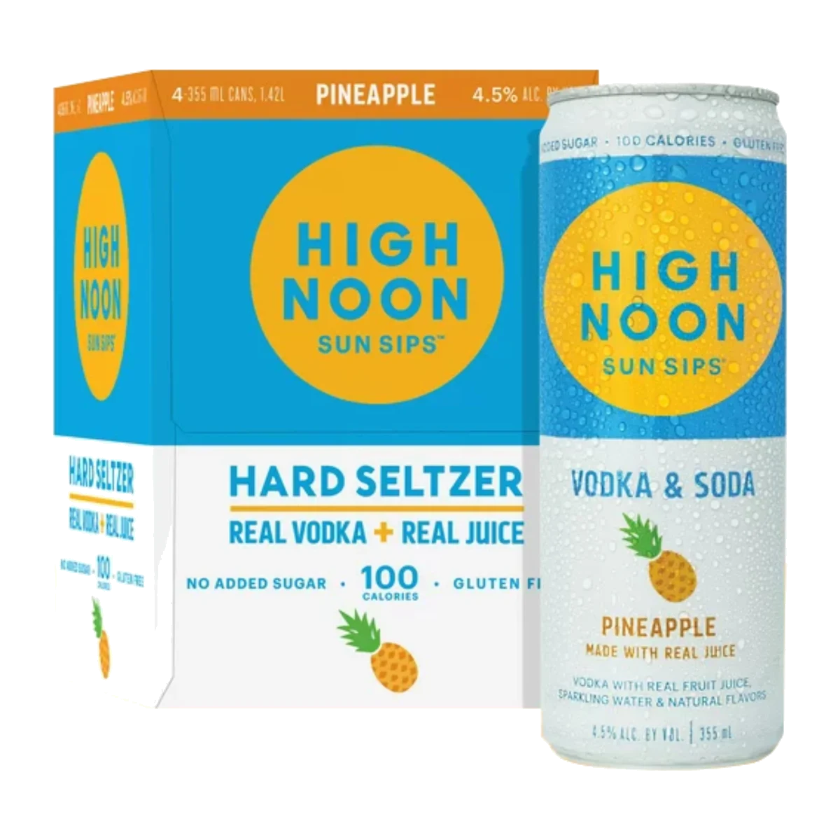 High Noon Pineapple 4PK Cans