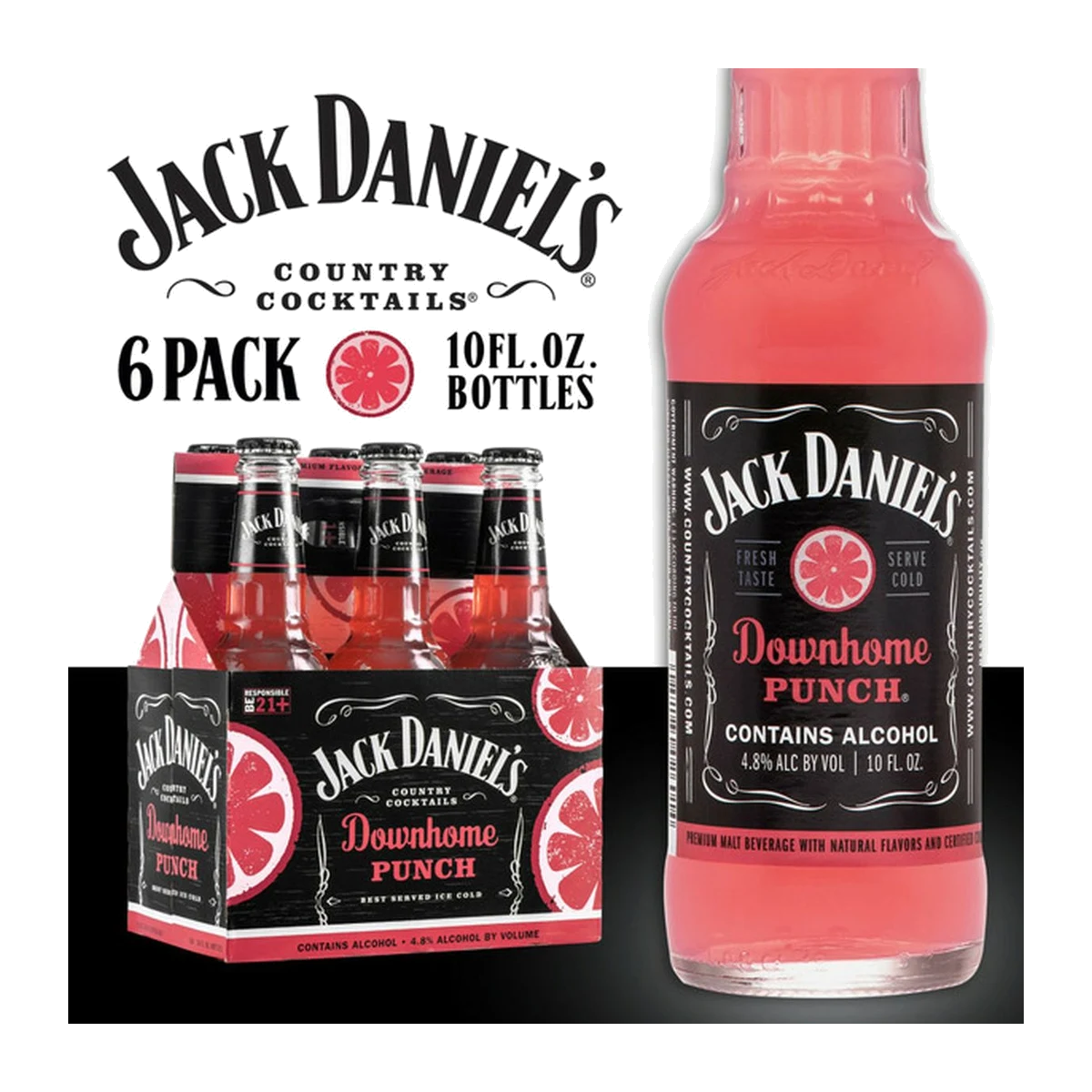 Jack Daniel's Country Cocktails Down Home Punch 4PK