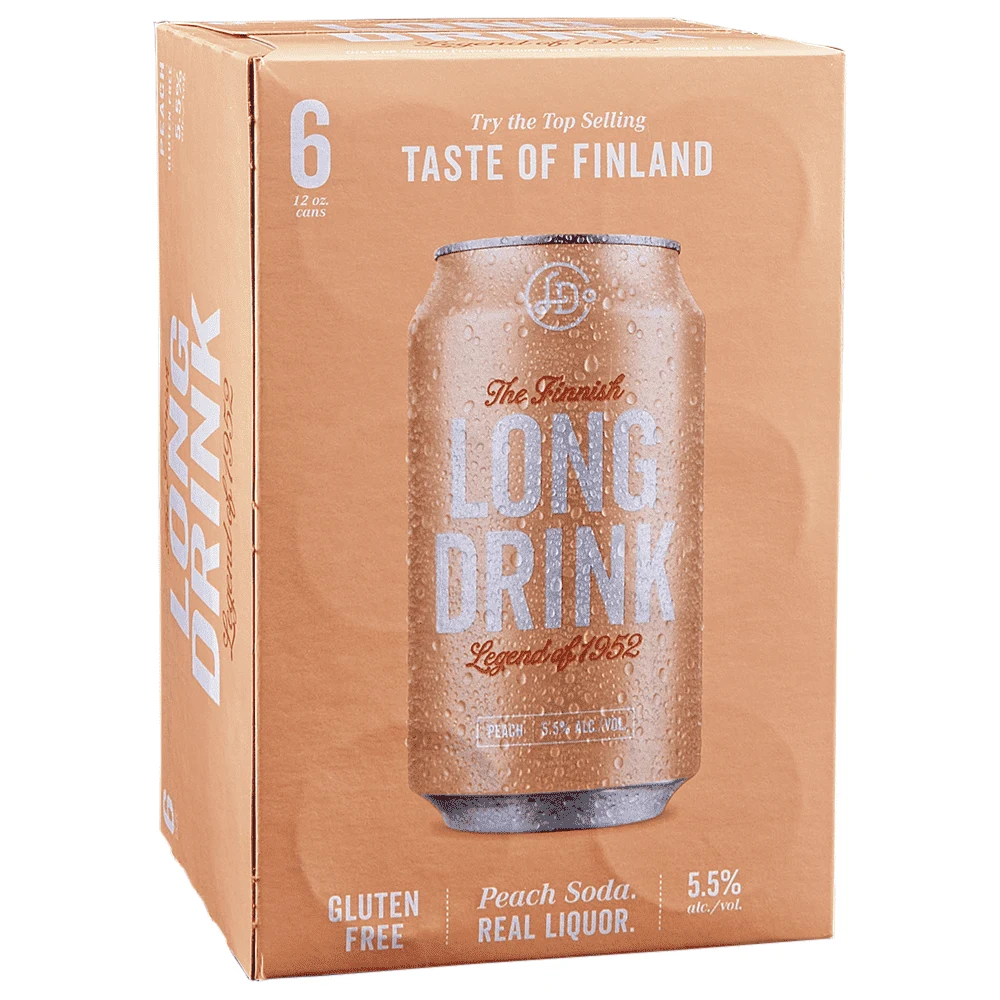 Long Drink Peach 6PK Cans