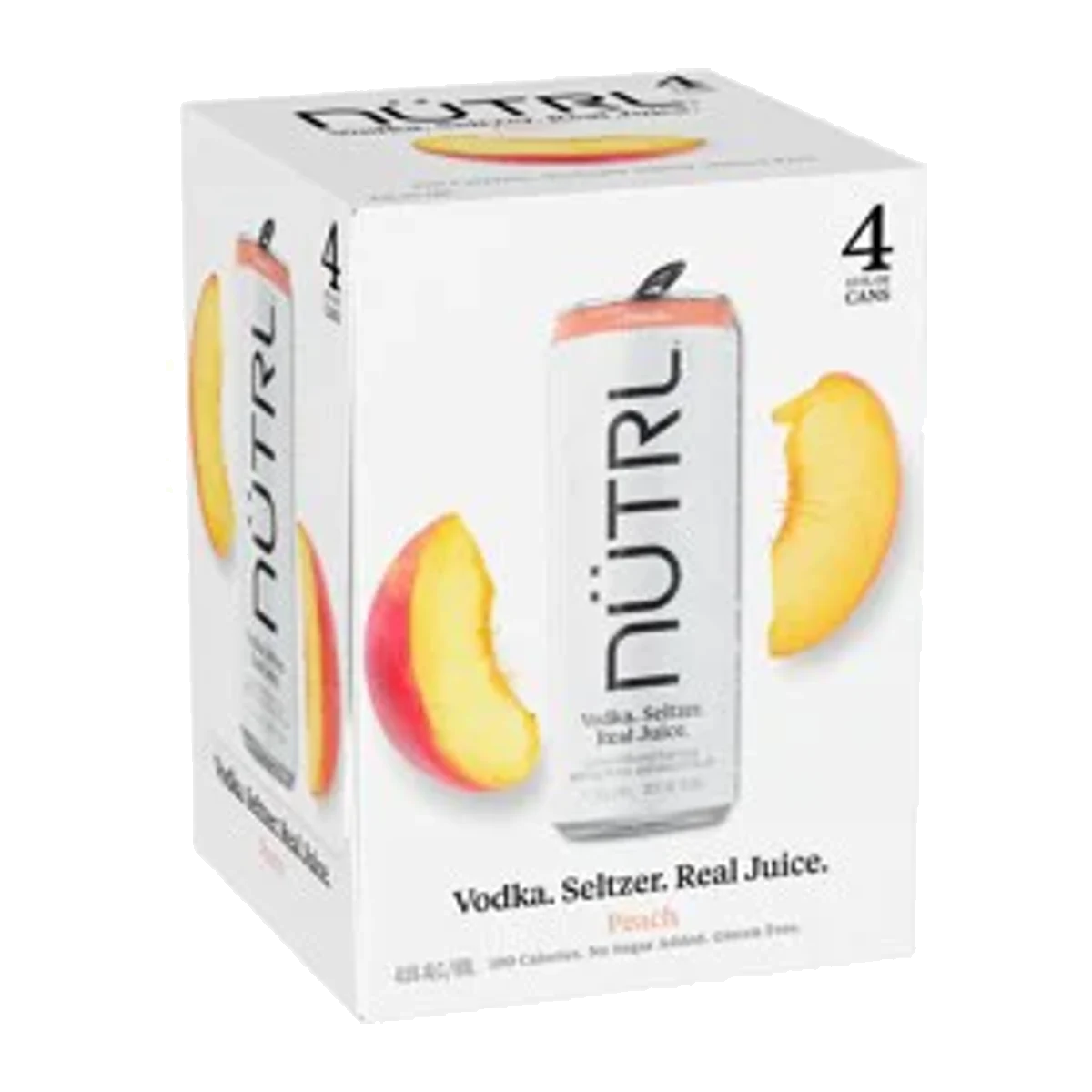 NUTRL Vodka Seltzer Peach 4PK Cans