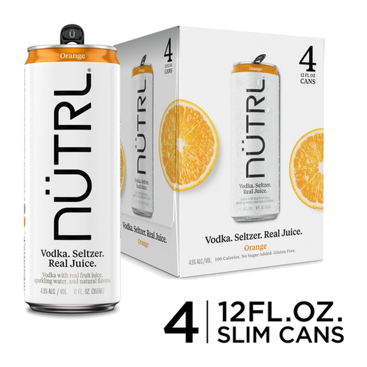 NUTRL Vodka Soda Orange 4PK Cans