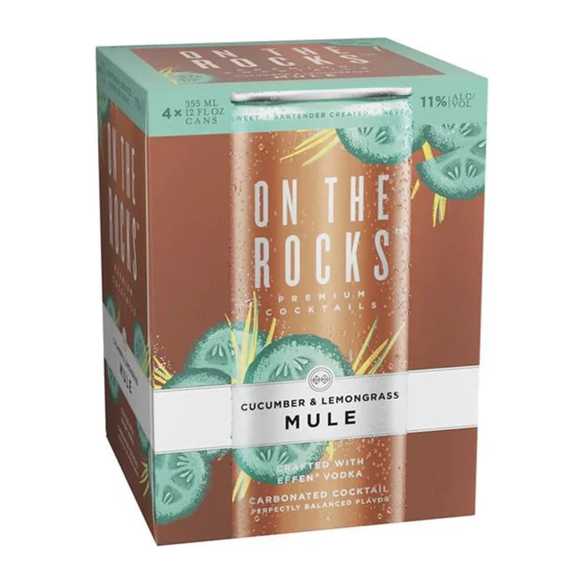 On The Rocks Cucumber & Lemon 4PK Cans