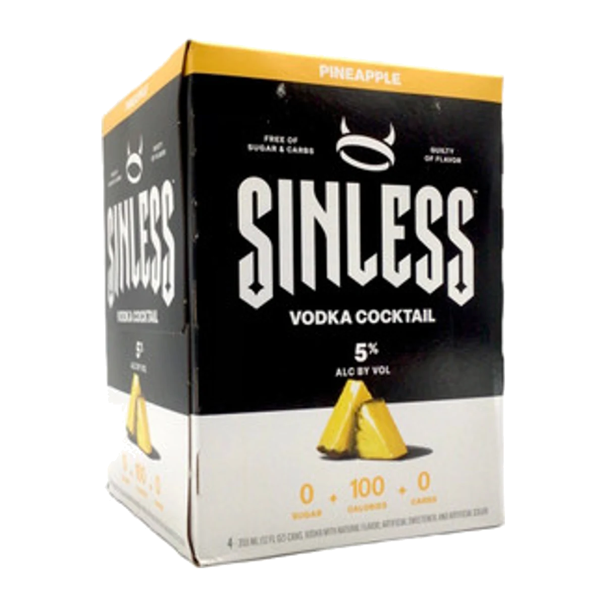 Sinless Vodka Pineapple 4PK Cans