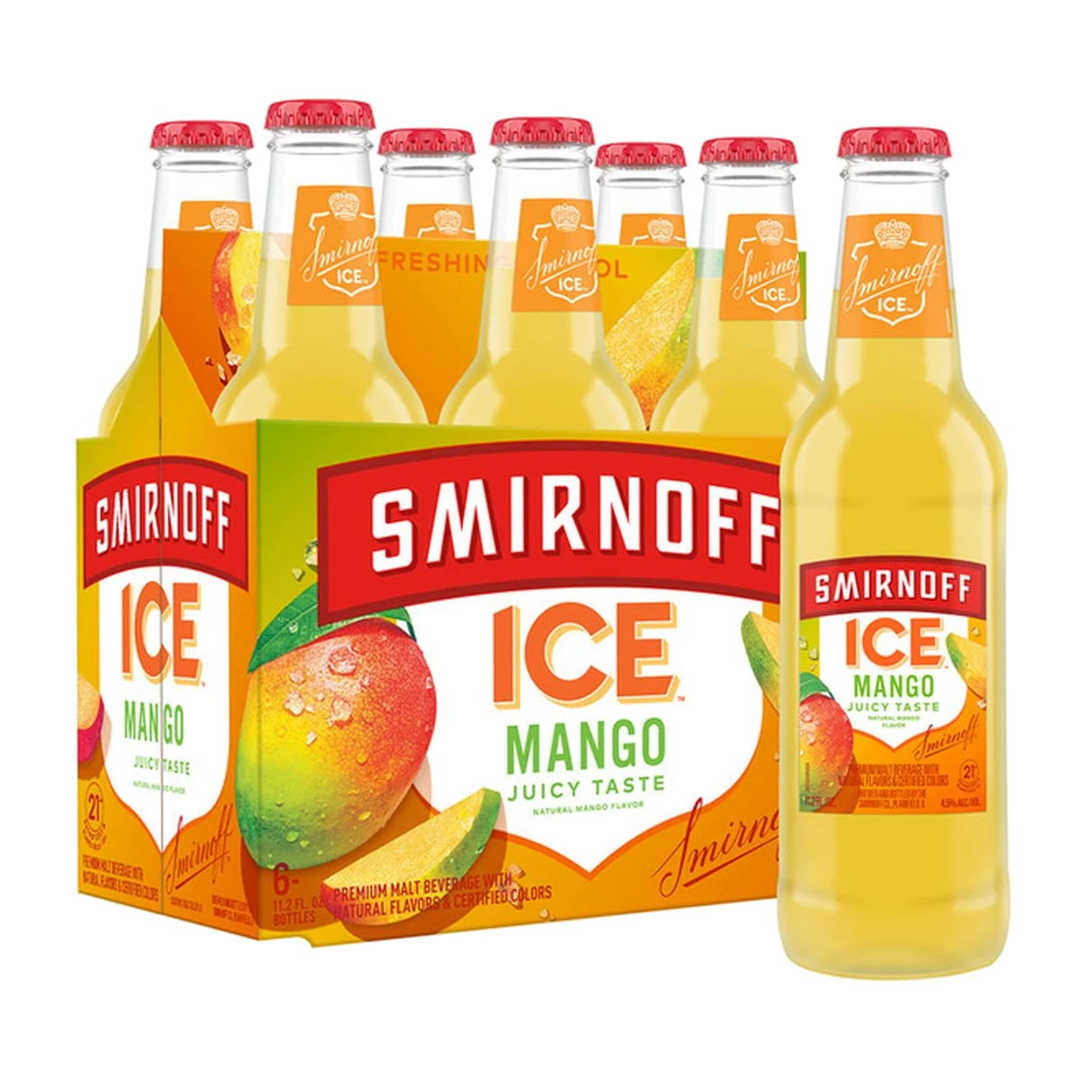 Smirnoff Ice 6PK Bottles Mango