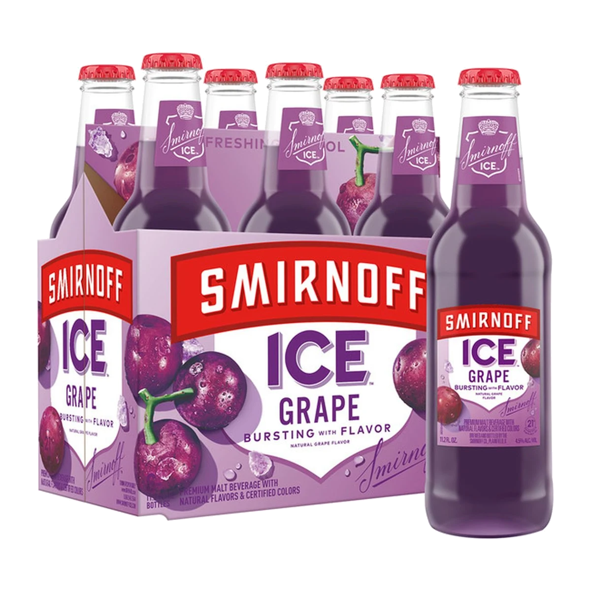 Smirnoff Ice 6PK Bottles Wild Grape