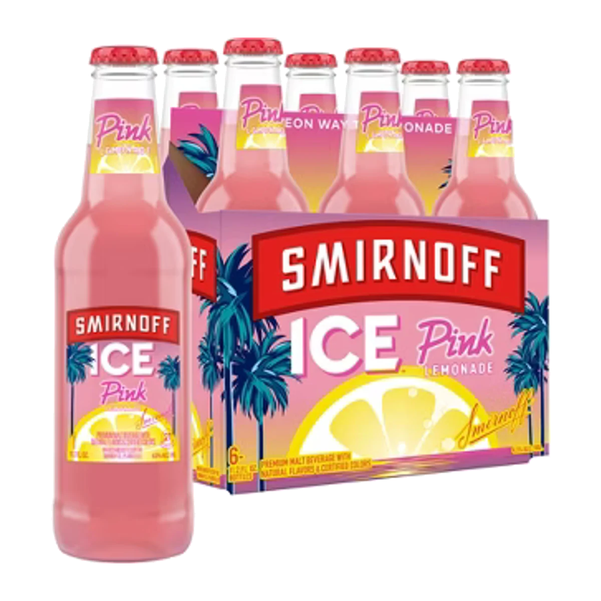 Smirnoff Ice Pink Lemonade 6PK Bottles