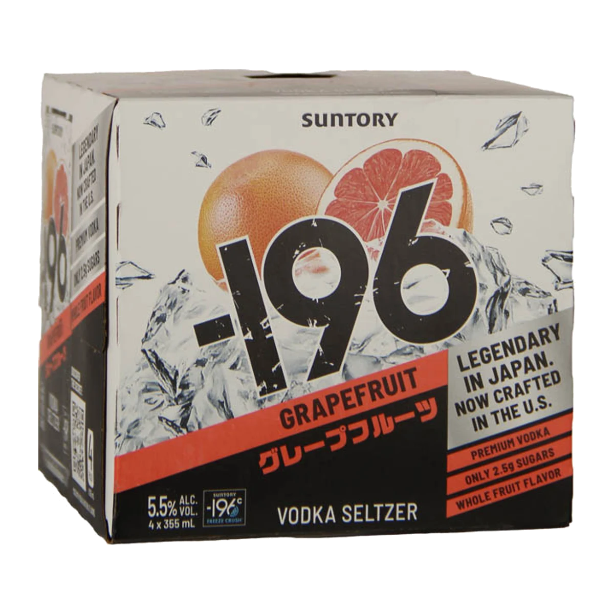 Suntory 196 4PK Vodka Seltzer Grapefruit