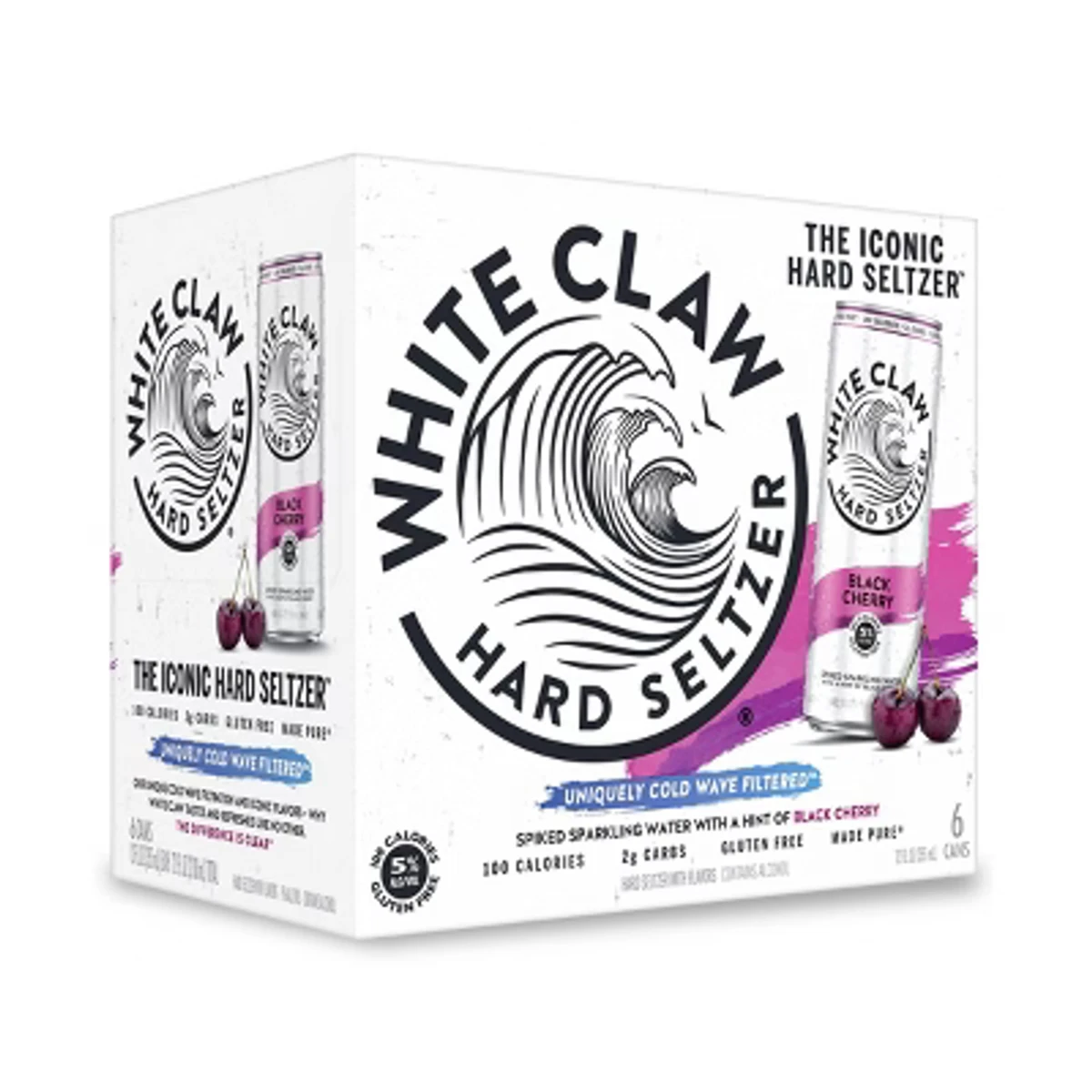 White Claw Seltzer Black Cherry 6PK Can