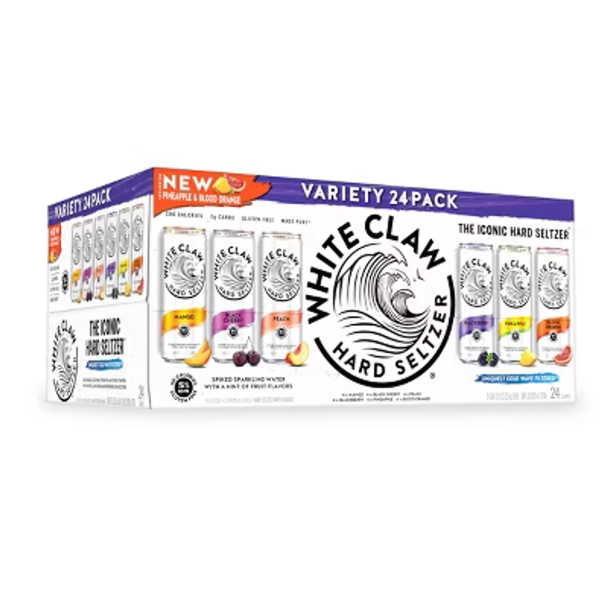 White Claw Seltzer Var 24 Pk Loose Cans