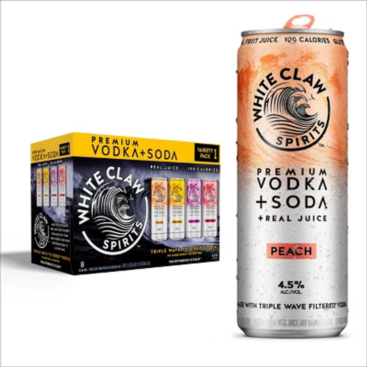 White Claw Vodka & Soda 8 Pk Cans
