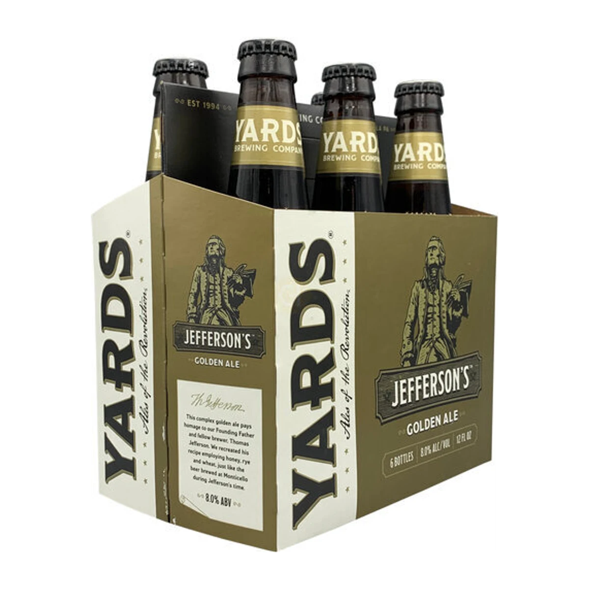 Yards Jefferson's Golden Ale 6PK Bottles